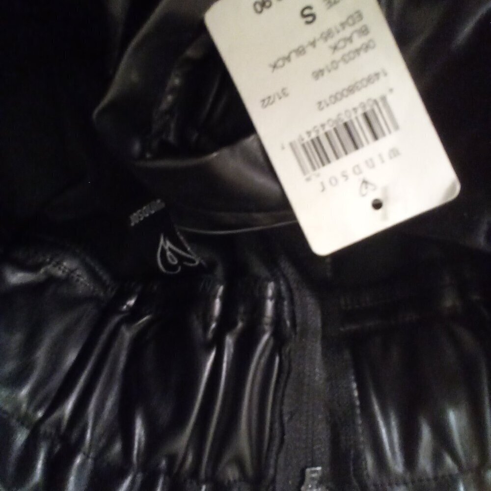 Windsor Shorts Women S Faux Leather Belt Pockets Elastic Black - Picture 9 of 14